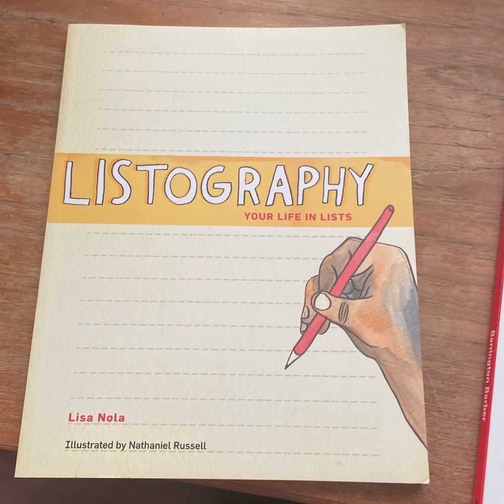 Listography - Your life in lists by Lisa Nola